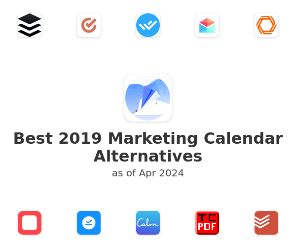 Best 2019 Marketing Calendar Alternatives