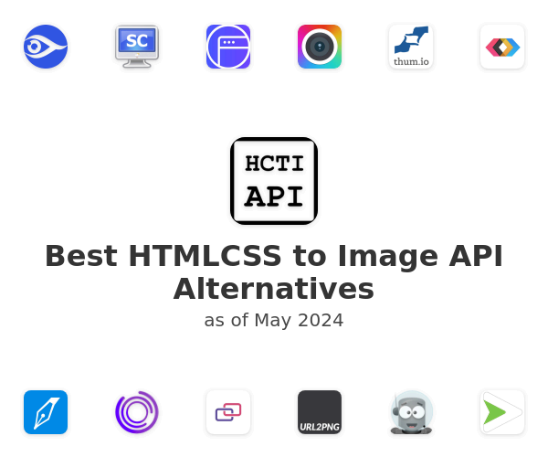 Best HTMLCSS to Image API Alternatives