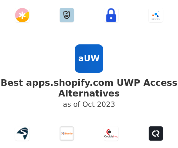 Best apps.shopify.com UWP Access Alternatives