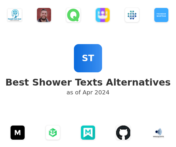 Best Shower Texts Alternatives