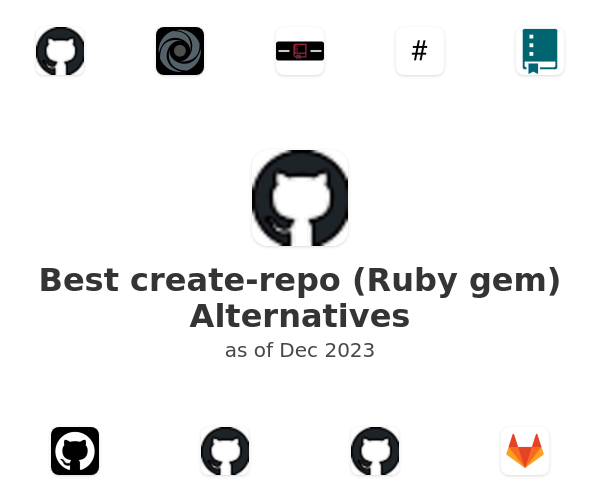 Best create-repo (Ruby gem) Alternatives