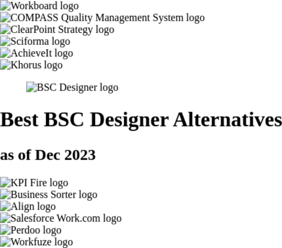 Best BSC Designer Alternatives