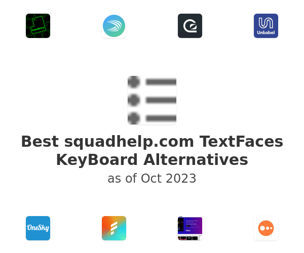 Best squadhelp.com TextFaces KeyBoard Alternatives
