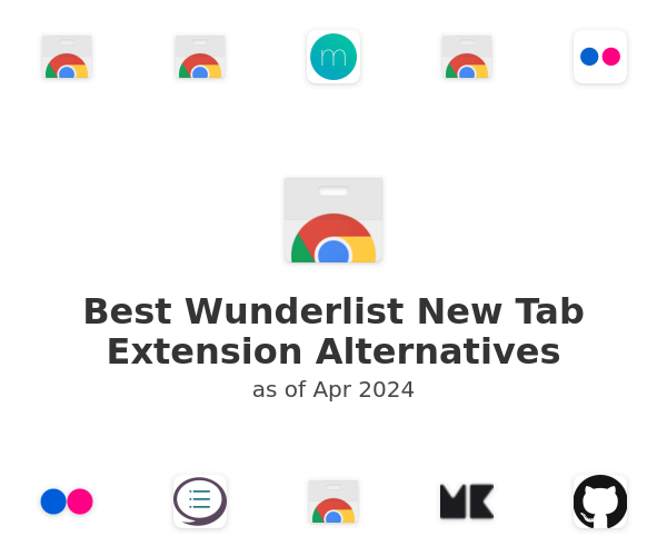 Best Wunderlist New Tab Extension Alternatives