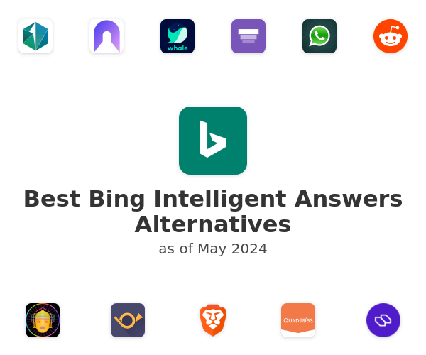 Best Bing Intelligent Answers Alternatives