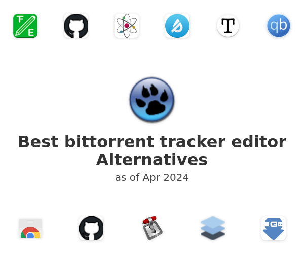 Best bittorrent tracker editor Alternatives