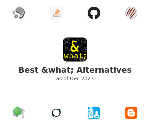 Best &what; Alternatives