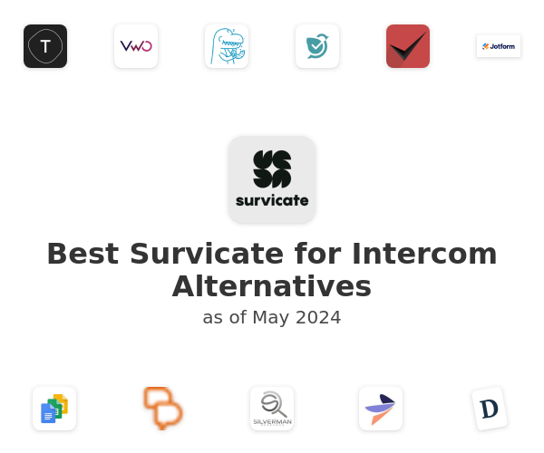 Best Survicate for Intercom Alternatives