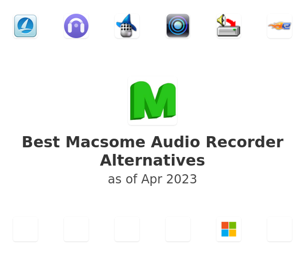 Best Macsome Audio Recorder Alternatives