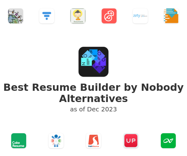 Best Resume Builder by Nobody Alternatives