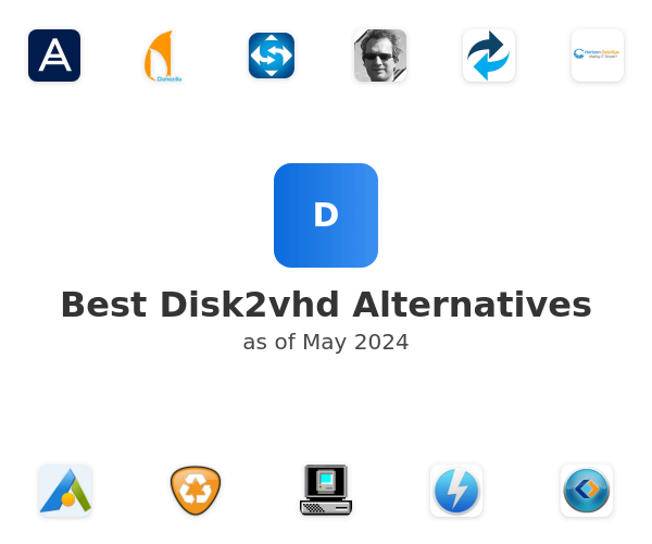 Best Disk2vhd Alternatives