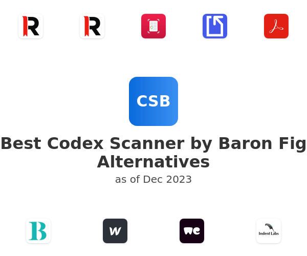 Best Codex Scanner by Baron Fig Alternatives