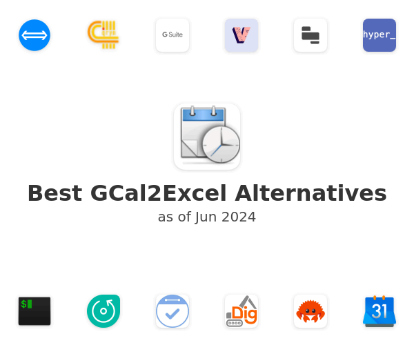 Best GCal2Excel Alternatives