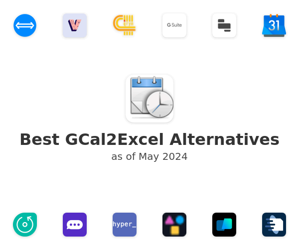 Best GCal2Excel Alternatives