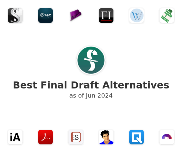 Best Final Draft Alternatives