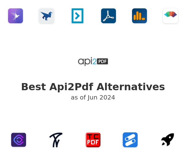 Best Api2Pdf Alternatives
