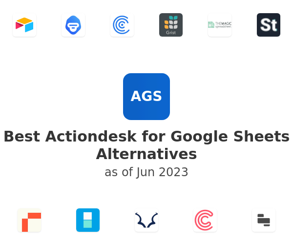 Best Actiondesk for Google Sheets Alternatives