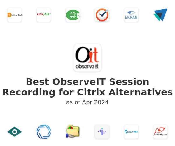 Best ObserveIT Session Recording for Citrix Alternatives