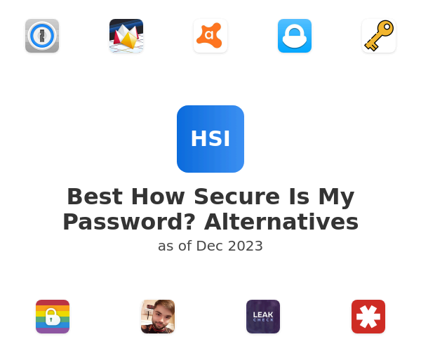 Best How Secure Is My Password? Alternatives