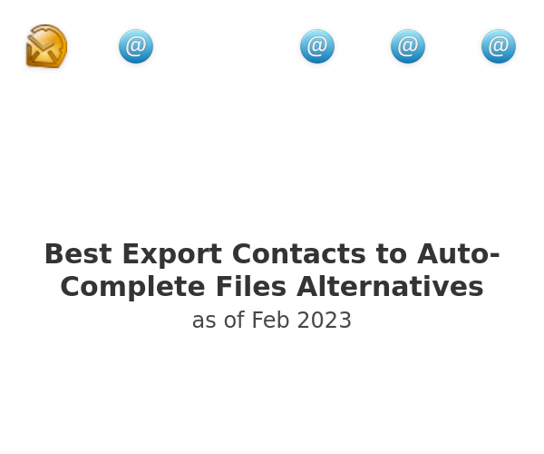 Best Export Contacts to Auto-Complete Files Alternatives
