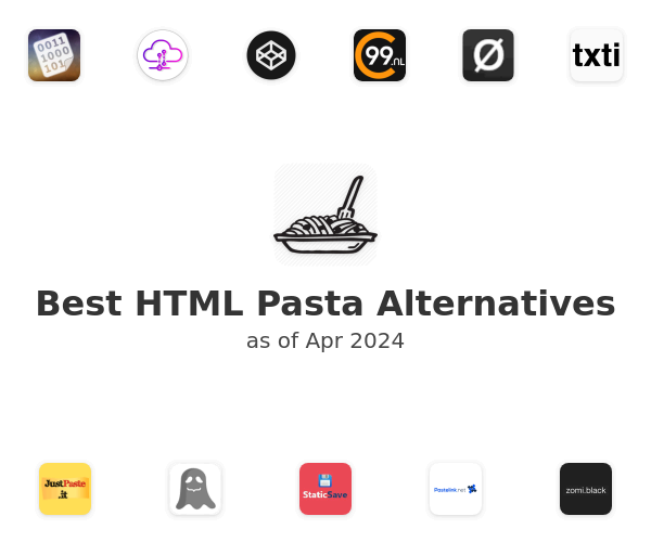 Best HTML Pasta Alternatives