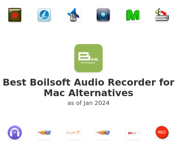 Best Boilsoft Audio Recorder for Mac Alternatives