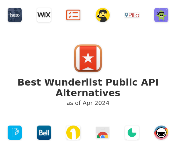 Best Wunderlist Public API Alternatives