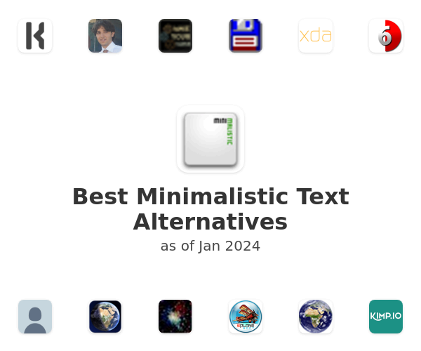 Best Minimalistic Text Alternatives