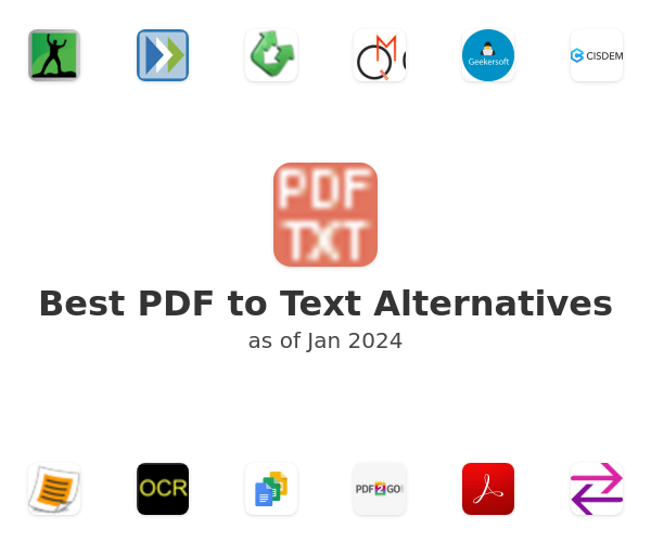 Best PDF to Text Alternatives