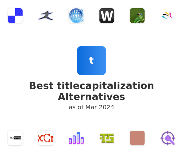 Best titlecapitalization Alternatives