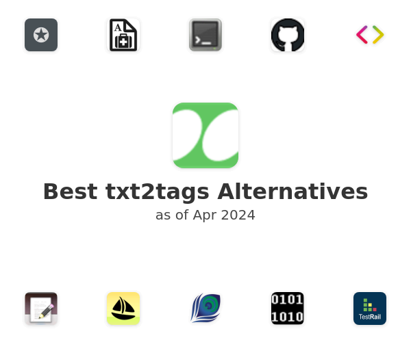 Best txt2tags Alternatives