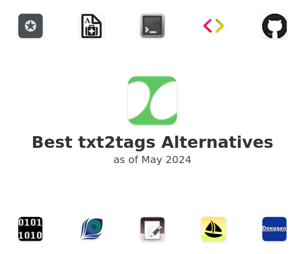 Best txt2tags Alternatives