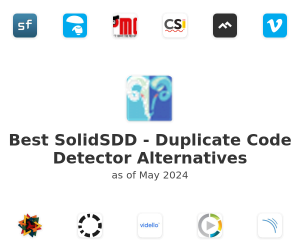Best SolidSDD - Duplicate Code Detector Alternatives