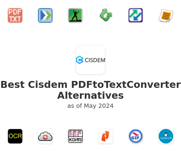 Best Cisdem PDFtoTextConverter Alternatives