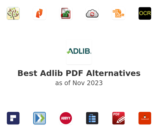 Best Adlib PDF Alternatives