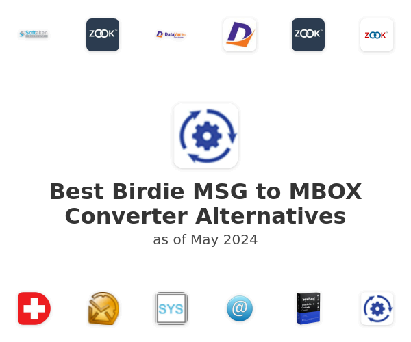 Best Birdie MSG to MBOX Converter Alternatives