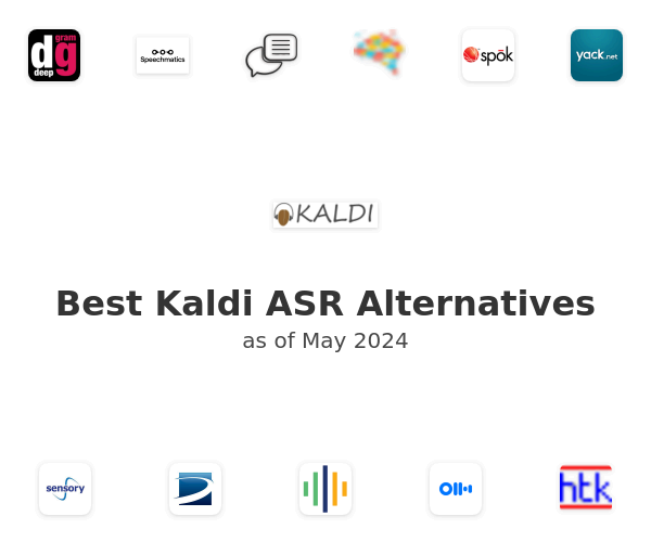 Best Kaldi ASR Alternatives