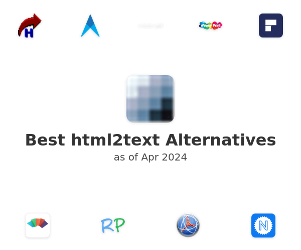 Best html2text Alternatives