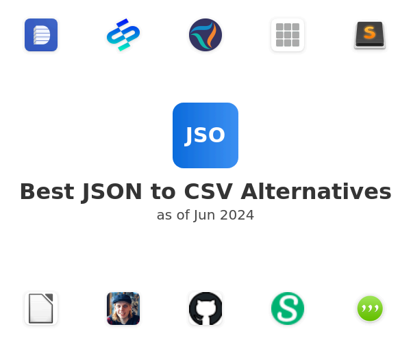 Best JSON to CSV Alternatives