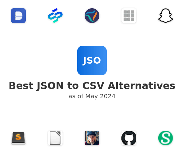 Best JSON to CSV Alternatives