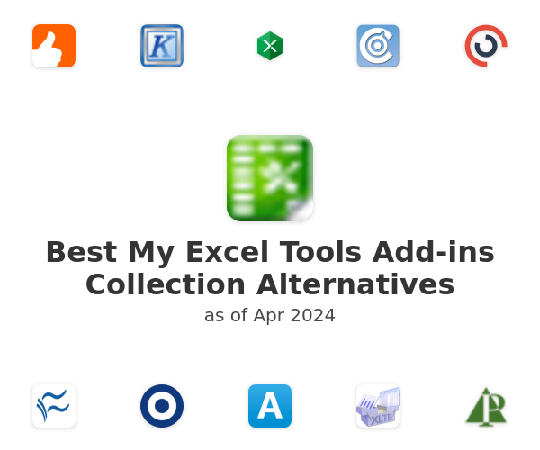Best My Excel Tools Add-ins Collection Alternatives