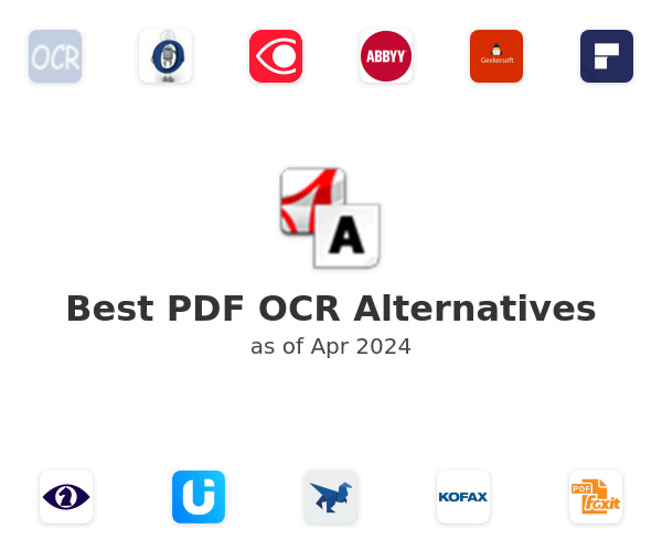 Best PDF OCR Alternatives