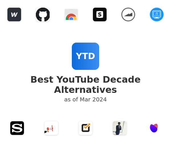 Best YouTube Decade Alternatives