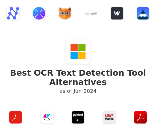 Best OCR Text Detection Tool Alternatives