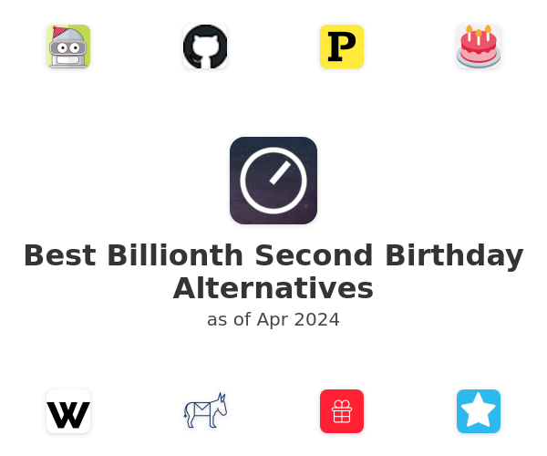 Best Billionth Second Birthday Alternatives
