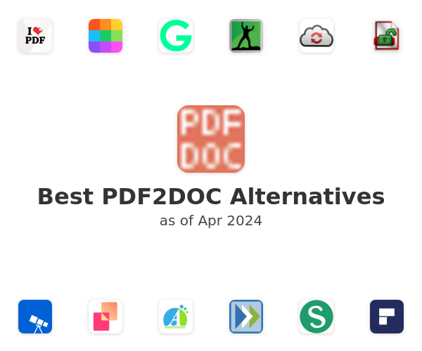 Best PDF2DOC Alternatives