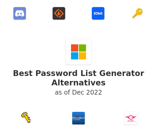 Best Password List Generator Alternatives