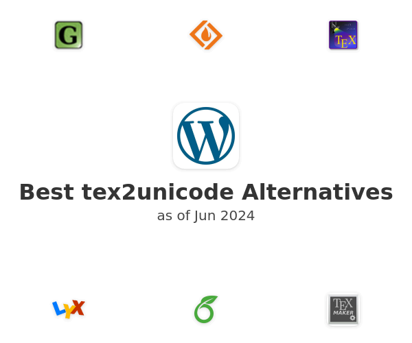 Best tex2unicode Alternatives