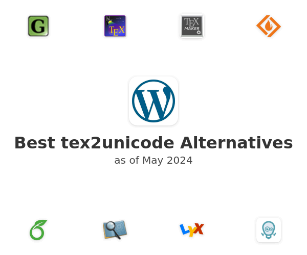 Best tex2unicode Alternatives