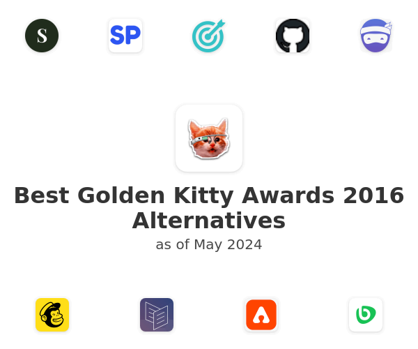 Best Golden Kitty Awards 2016 Alternatives